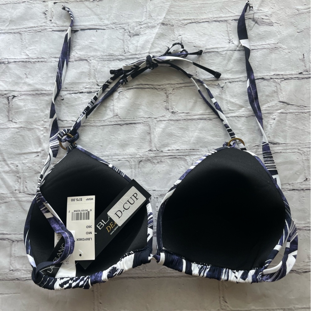 La Blanca Black, Blue and White Bikini Swimwear top - Picture 5 of 5